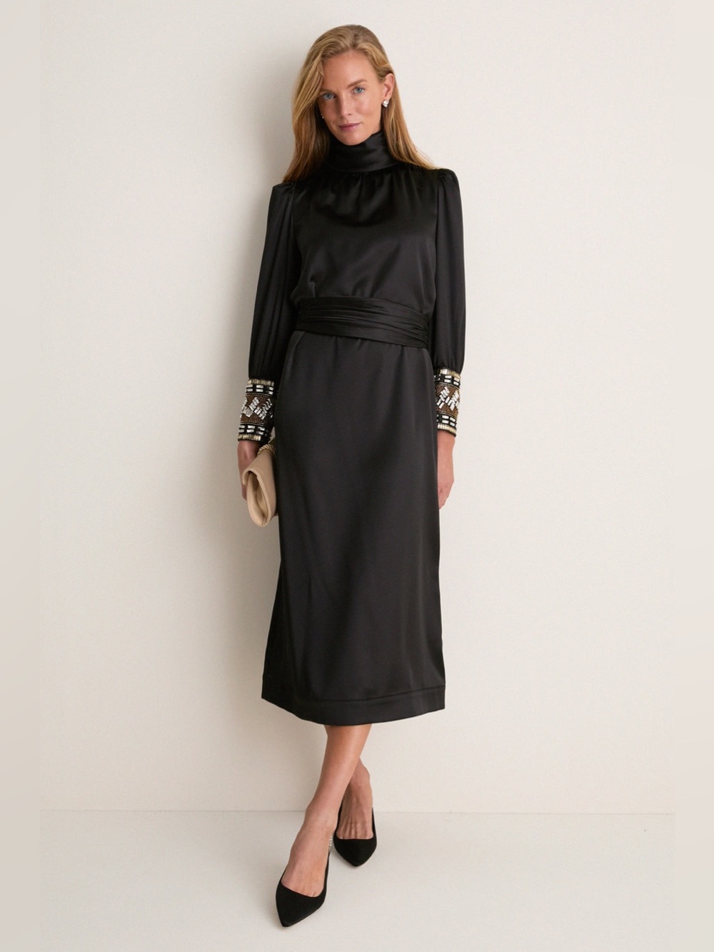 S26 TUCKERNUCK
Black Embellished Faven Dress